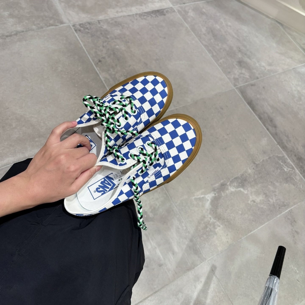 Vans Authentic 日本限定 3色 編織鞋帶 撞色 棋盤格 VN0009PVY6Z