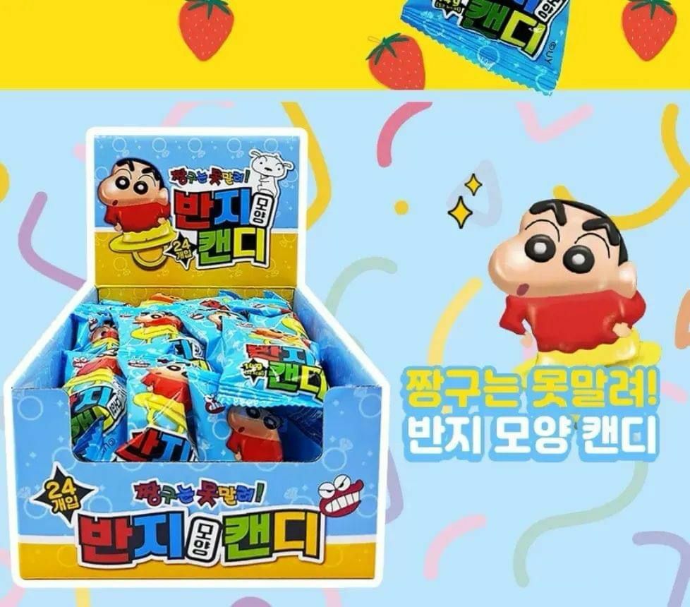 韓國直送蠟筆小新戒指糖​