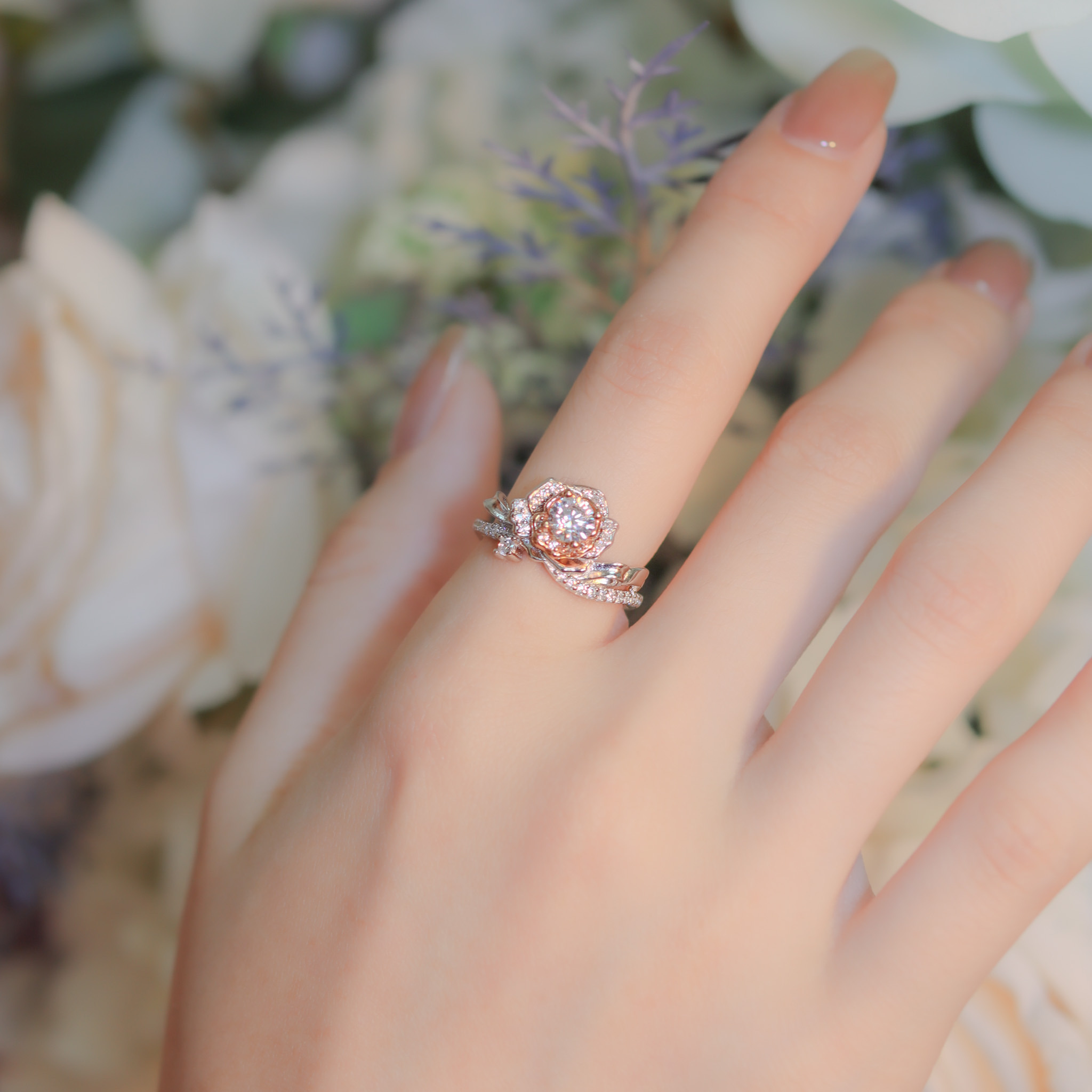 | 925 Silver・ White Gold | All Rounded Love Protection Ring  | RI0705 |