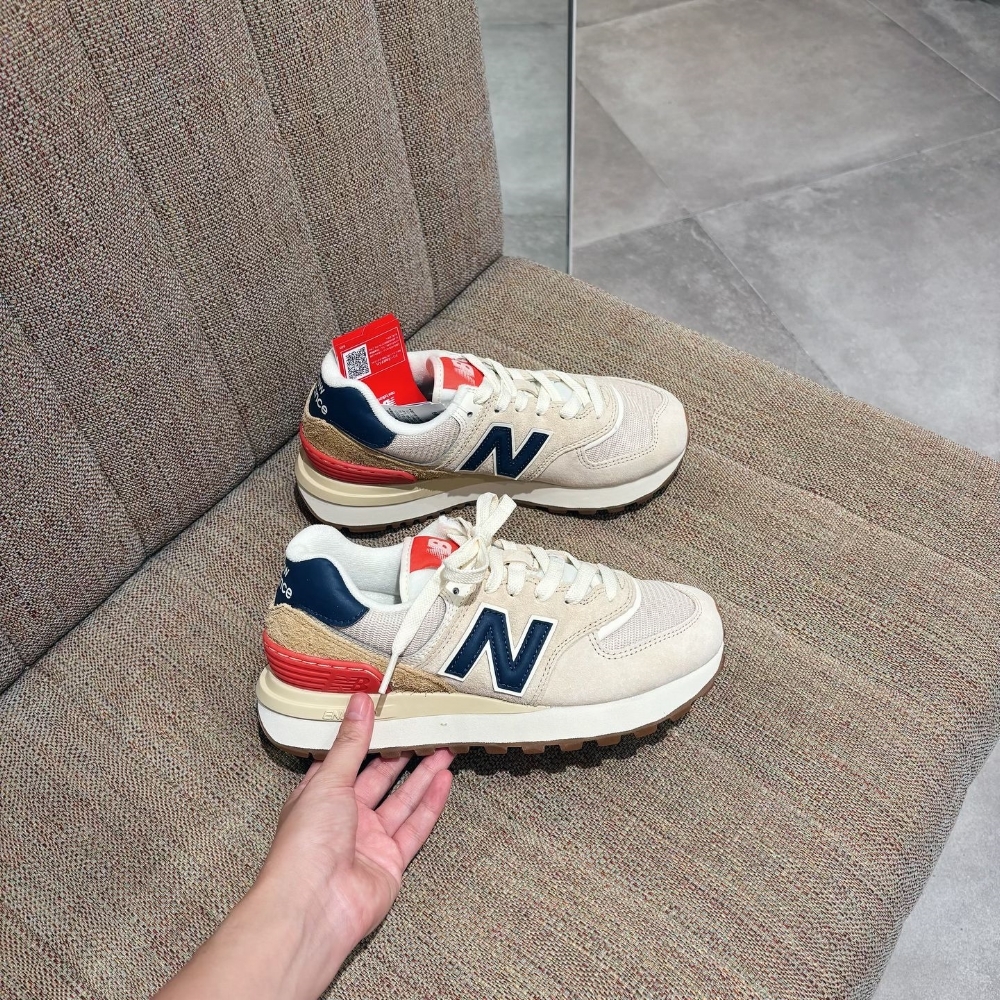 New Balance 574 Legacy 奶油象牙 海軍藍 厚底 男女 基本款 U574LGNV