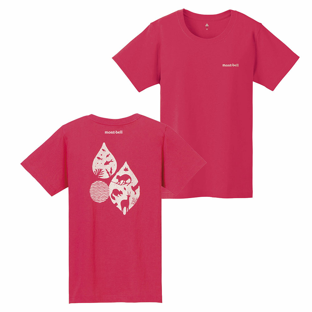 【特價款】日本montbell: 純棉Pear Skin Cotton T Women's Sea and Forest