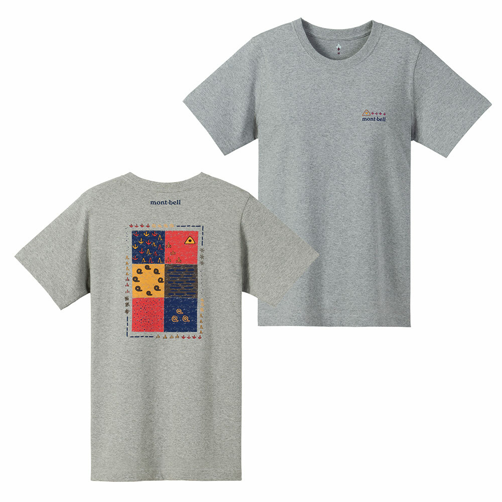 【特價款】日本montbell: 純棉Pear Skin Cotton T Women's Map Symbols