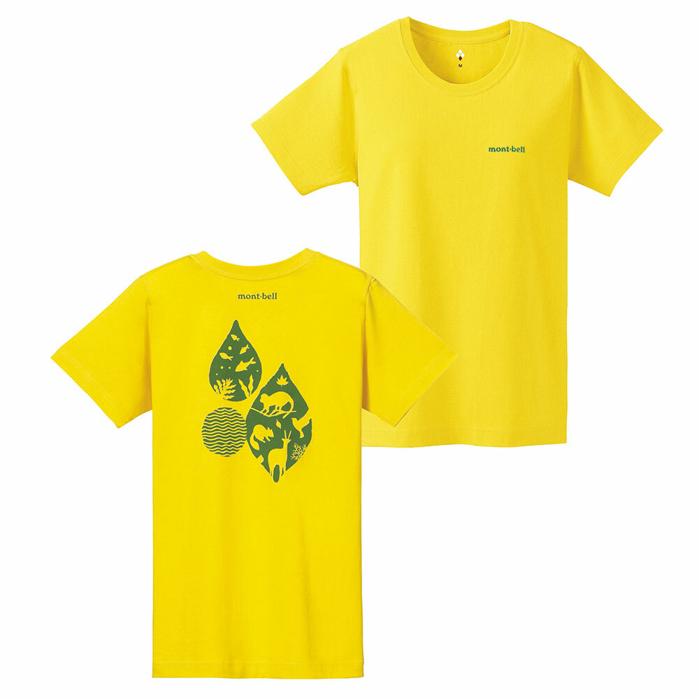 【特價款】日本montbell: 純棉Pear Skin Cotton T Women's Sea and Forest