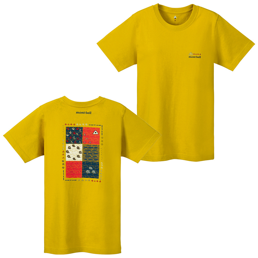 【特價款】日本montbell: 純棉Pear Skin Cotton T Women's Map Symbols