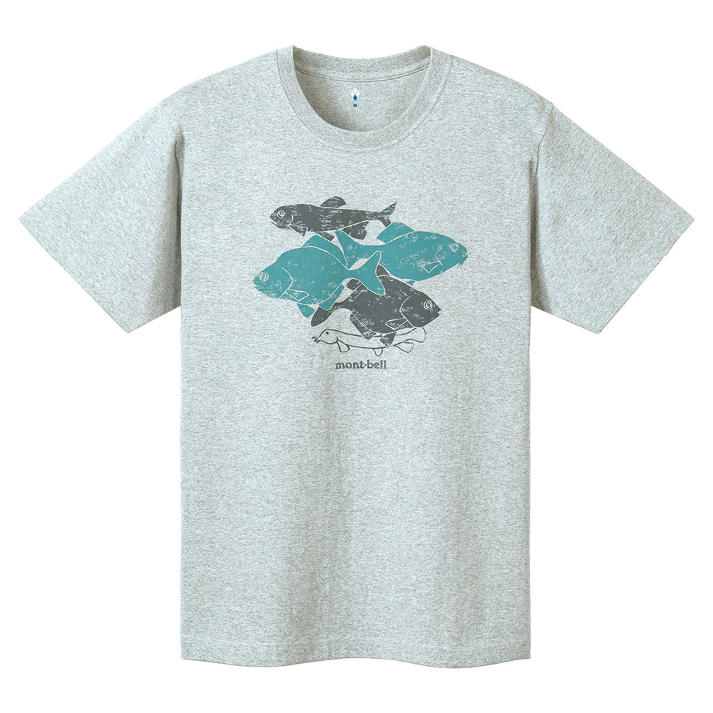 【特價款】日本montbell: 純棉Pear Skin Cotton T RiverFish #2