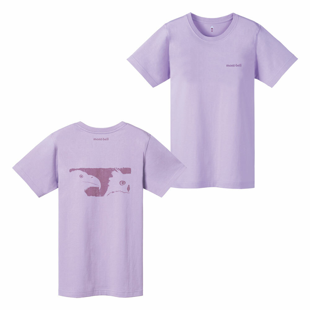 【特價款】日本montbell: 純棉Pear Skin Cotton T Women's Owashi To Shimafukurou