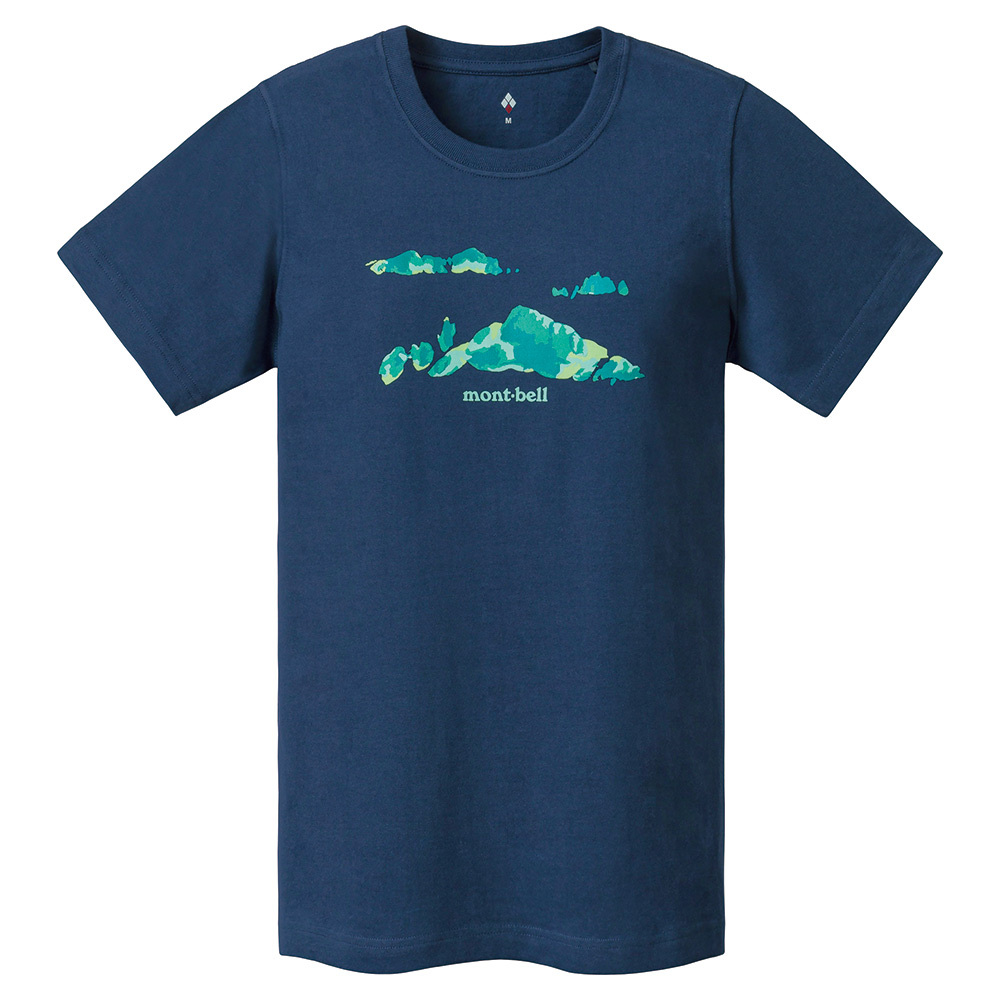 【特價款】日本montbell: 純棉Pear Skin Cotton T Women's Shinryoku No Yama