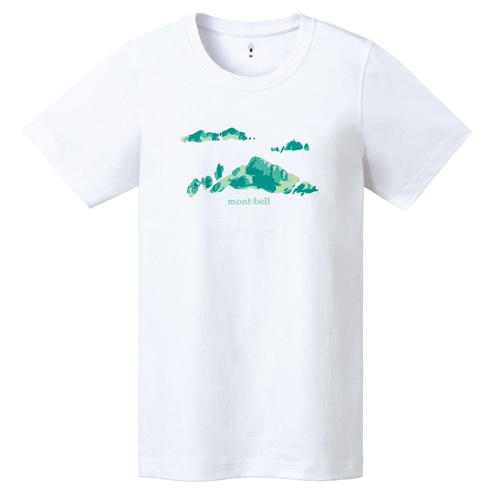 【特價款】日本montbell: 純棉Pear Skin Cotton T Women's Shinryoku No Yama