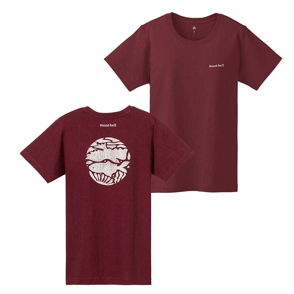 【特價款】日本montbell: 純棉Pear Skin Cotton T Women's Sea and Sky