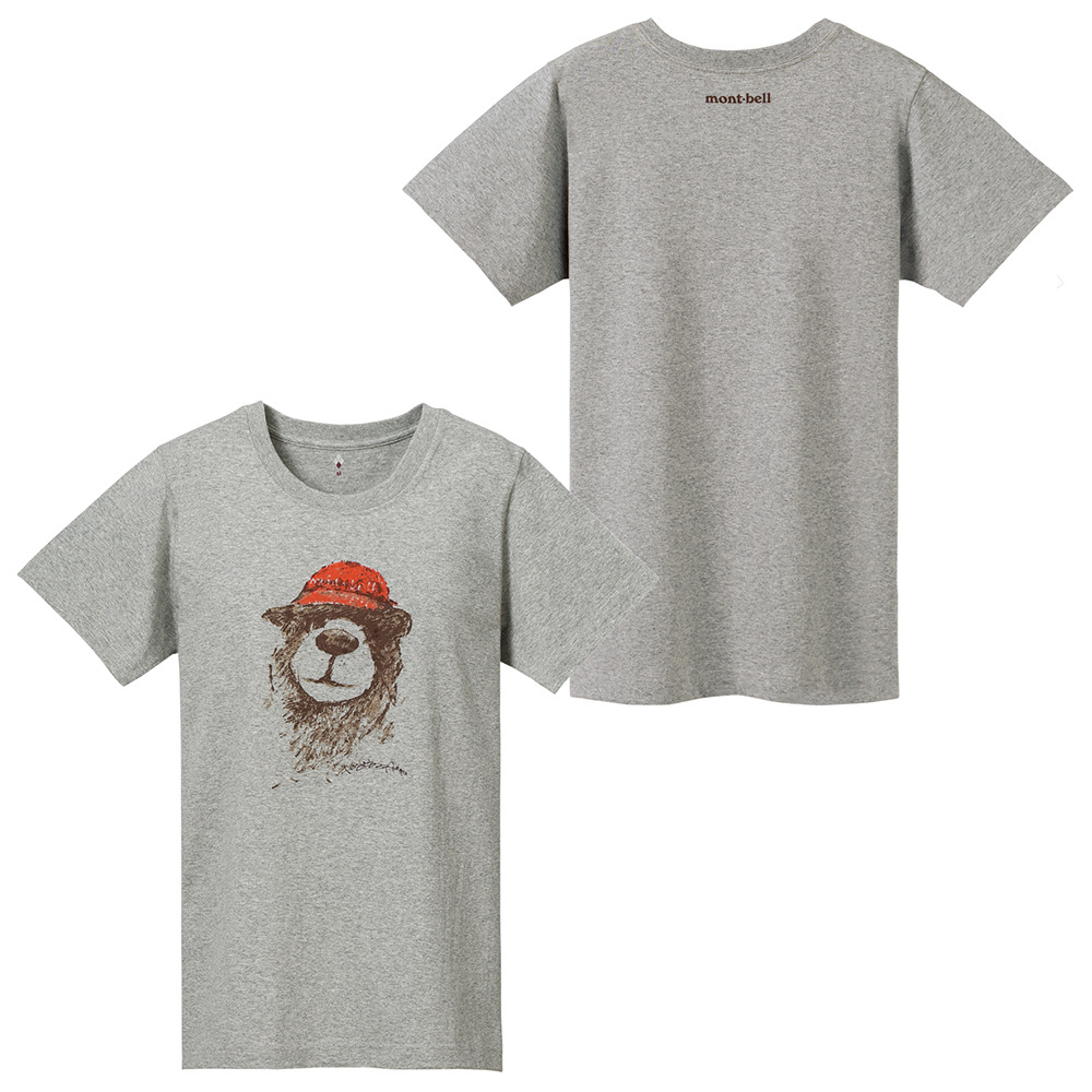 【特價款】日本montbell: 純棉Pear Skin Cotton T Women's Bear