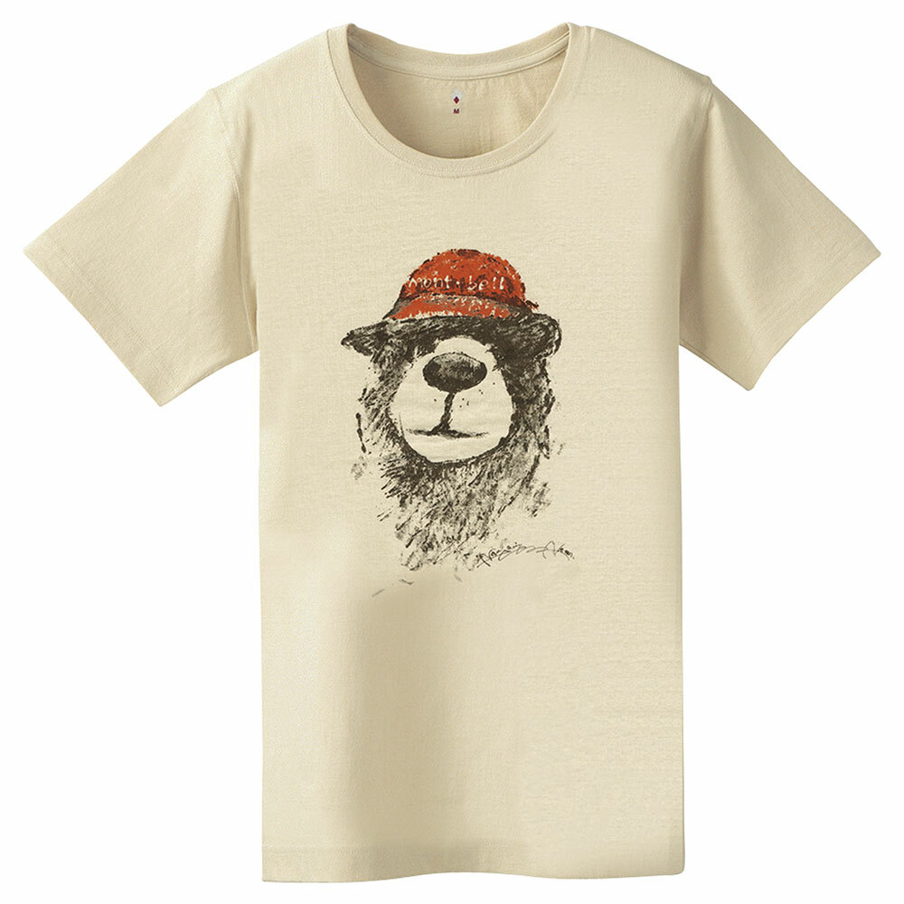 【特價款】日本montbell: 純棉Pear Skin Cotton T Women's Bear