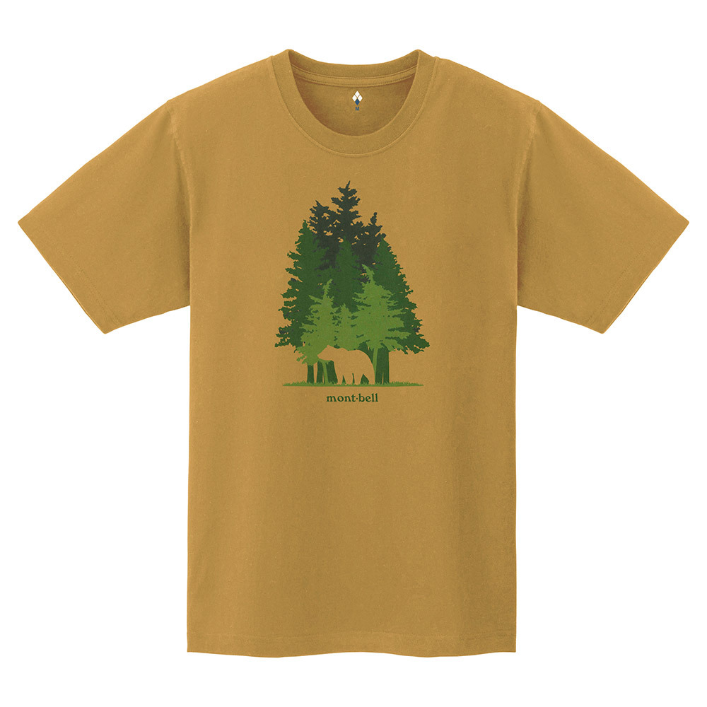 【特價款】日本montbell: 純棉Pear Skin Cotton T Mori To Kuma