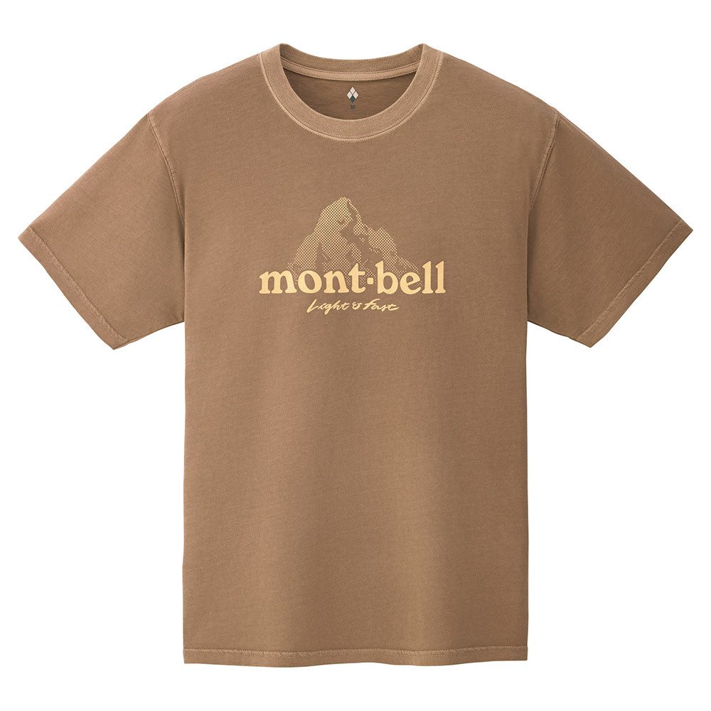 【特價款】日本montbell: 水洗純棉Wash Out Cotton T Dot Logo