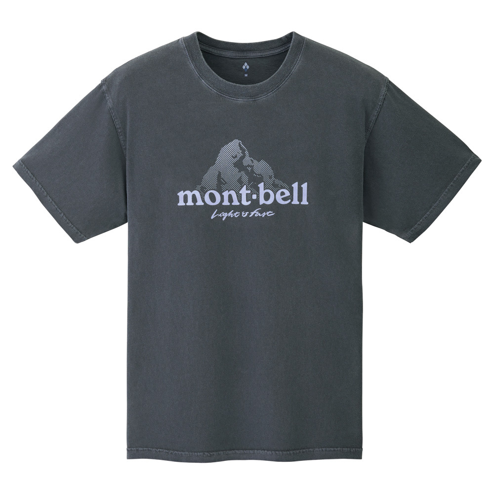 【特價款】日本montbell: 水洗純棉Wash Out Cotton T Dot Logo