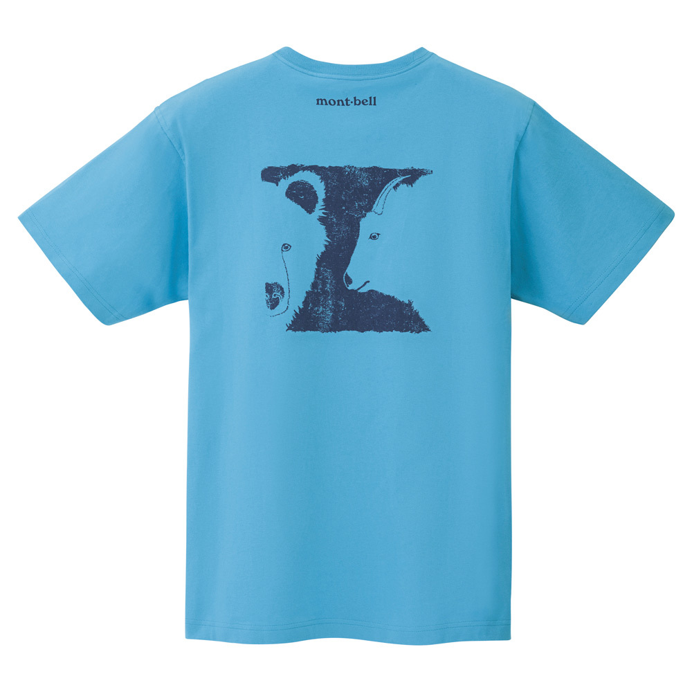 【特價款】日本montbell: 純棉Pear Skin Cotton T Higuma To Nihonkamoshika