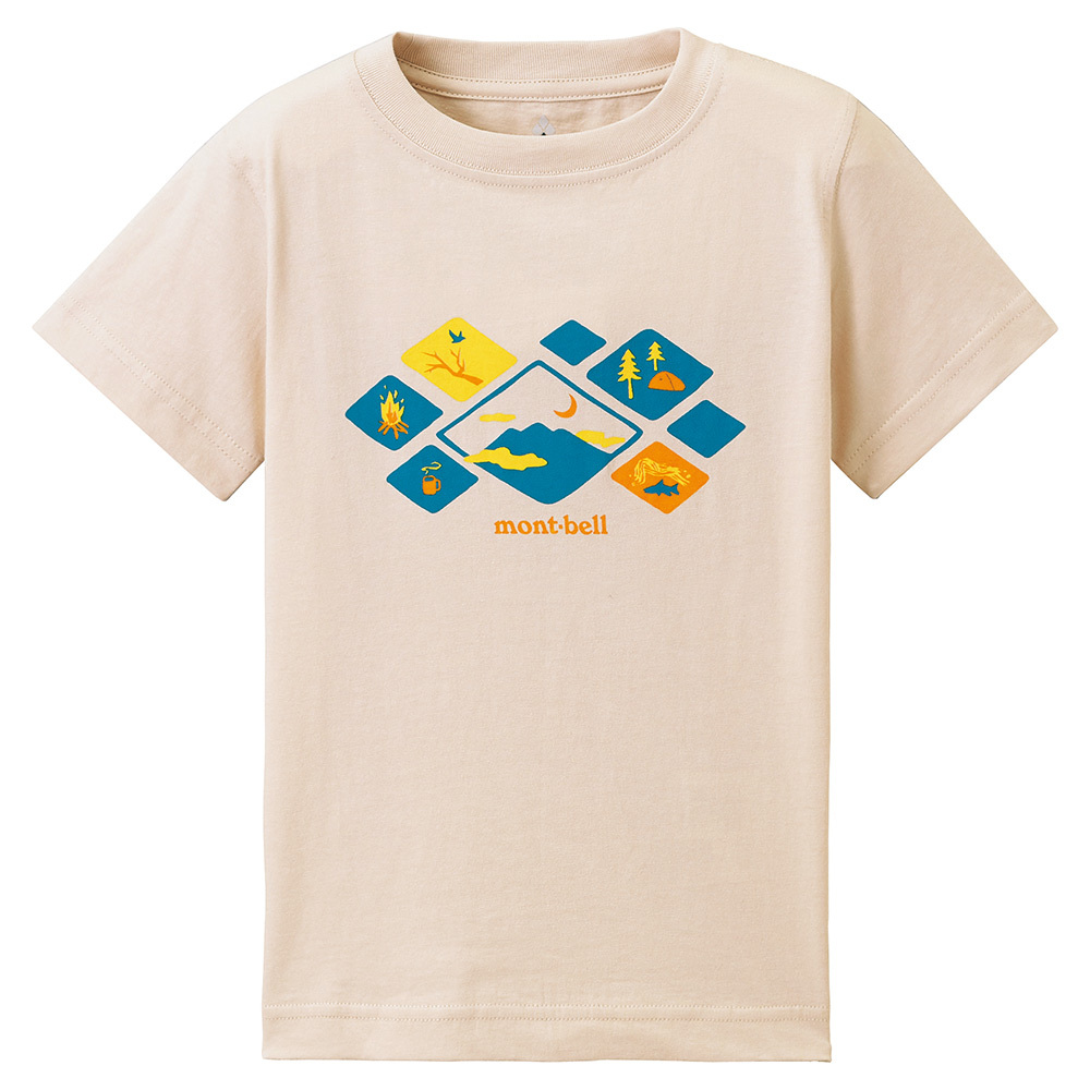 【特價款】日本montbell: 純棉Cotton T Kid's Yaei 100 - 120