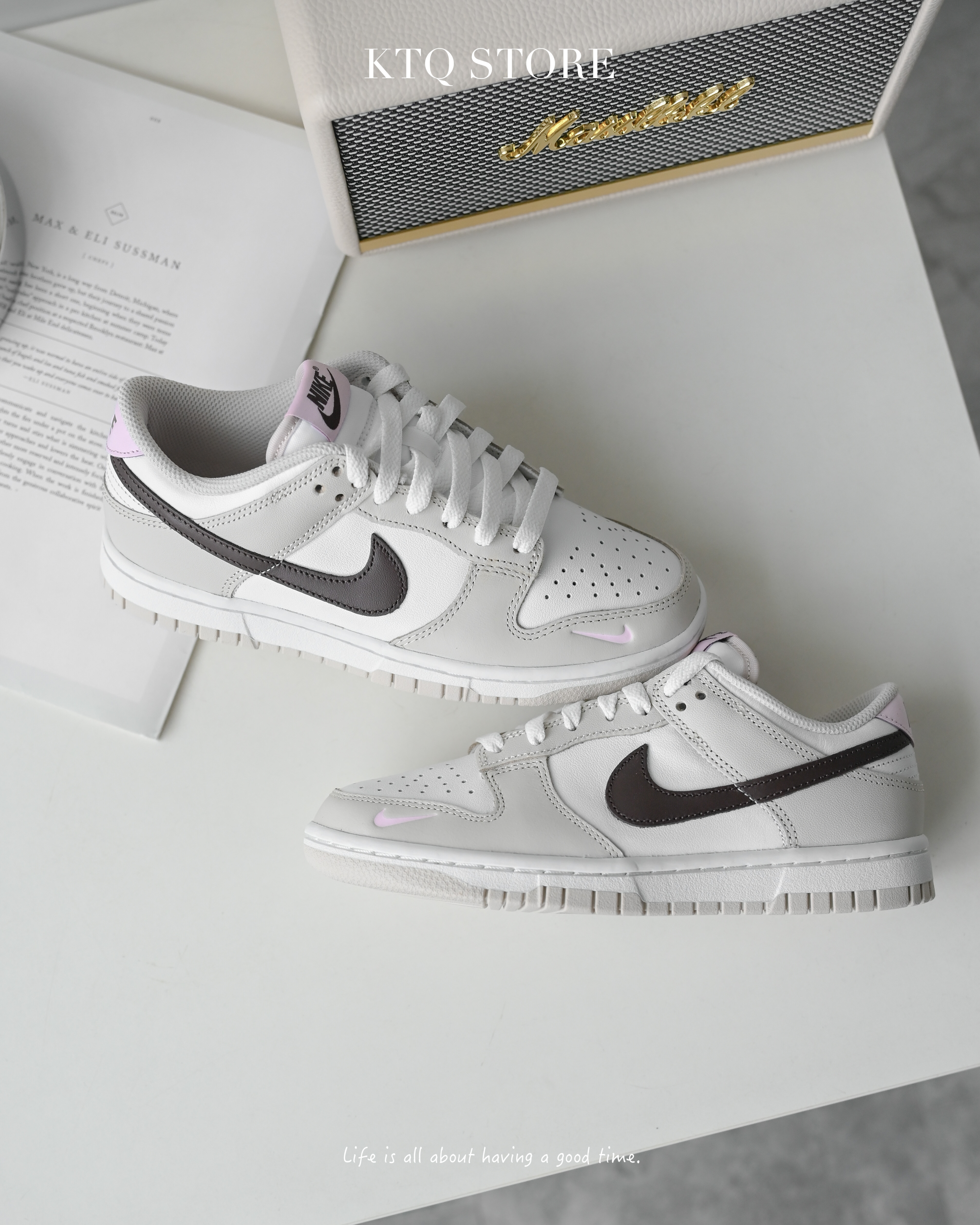 KTQ STORE ‧ Nike Dunk Low Neapolitan 莓果奶茶色奶茶色小粉勾 HF9990-100