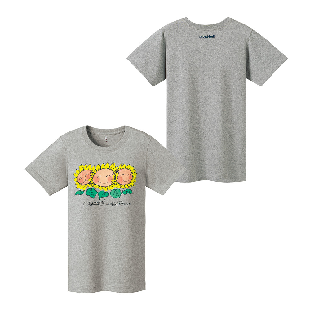 【特價款】日本montbell: 純棉Pear Skin Cotton T Women's Smile Flower