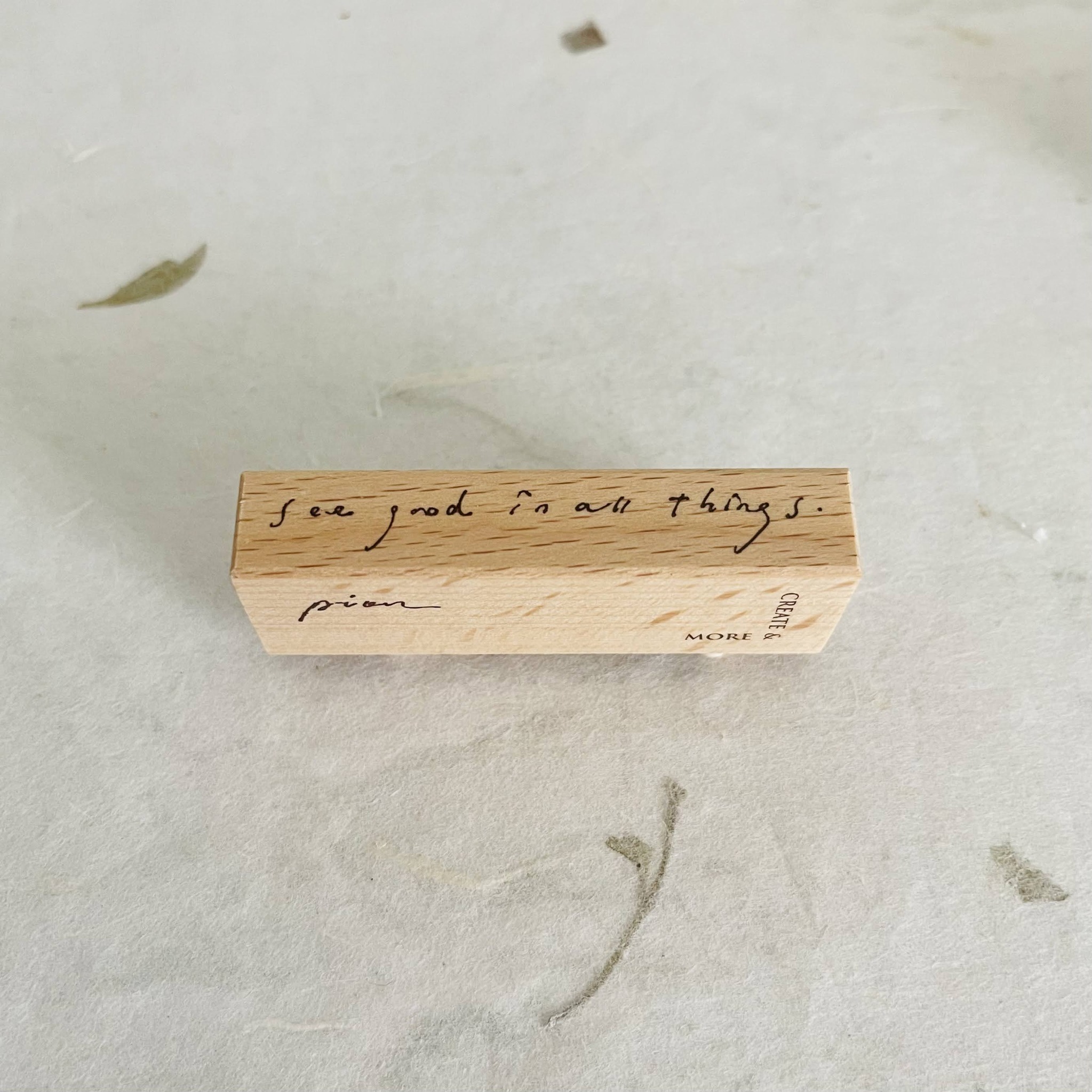 Pion Stamp -See Good In All Things