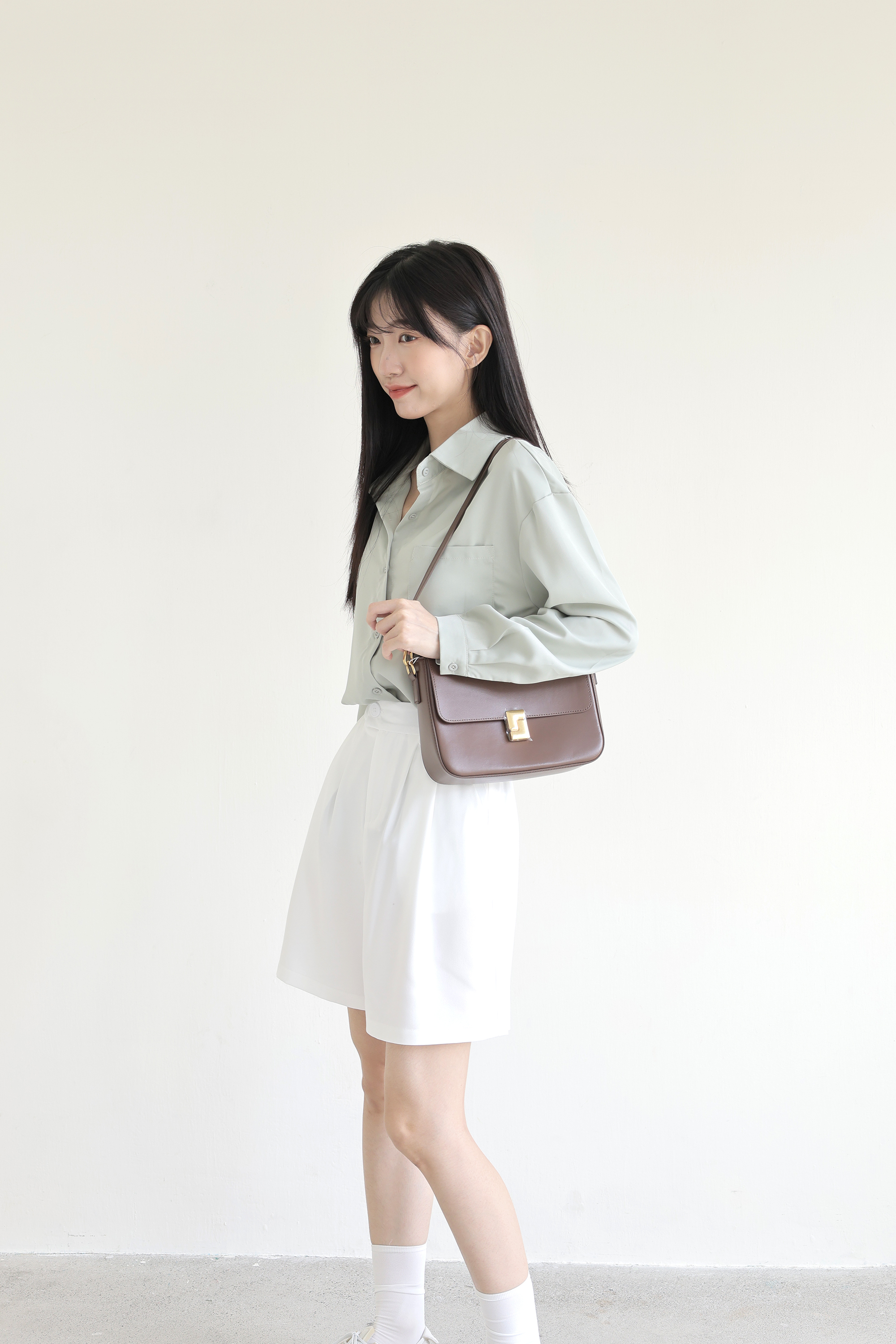 SALE300 OH!HER 知性百搭後鬆緊西裝短褲