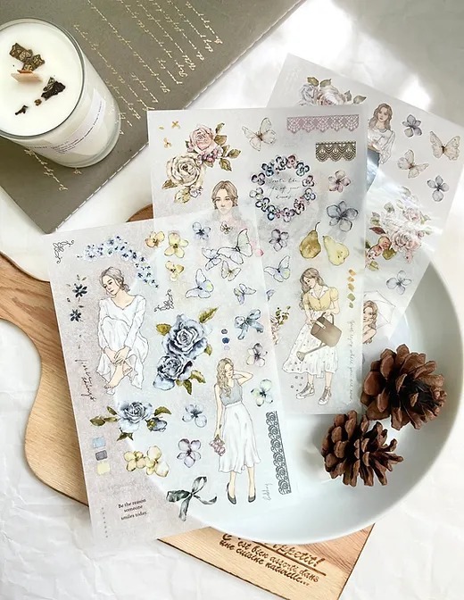 Pion Transfer Stickers - Bloom