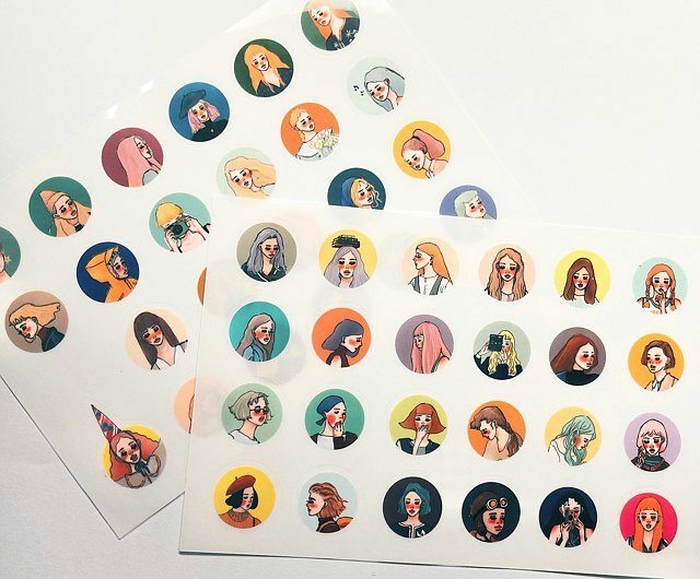 La Dolce Vita Transfer Sticker - Girl in Circles