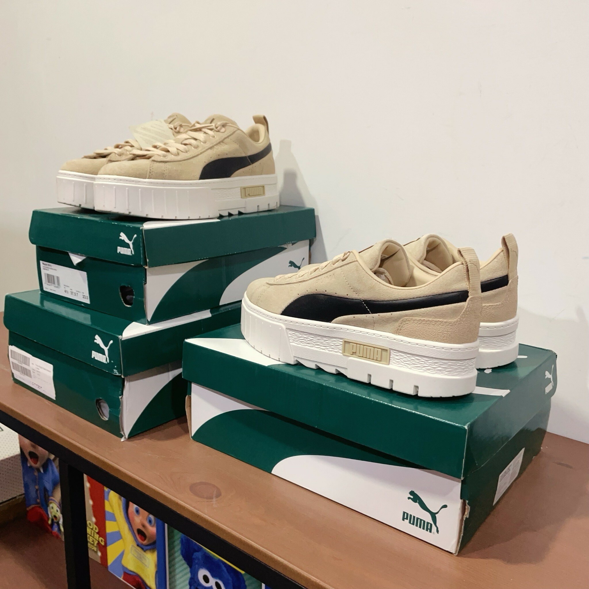 PUMA Mayze 焦糖奶茶 蔡依林 奶茶色 卡其 增高 厚底 38165201