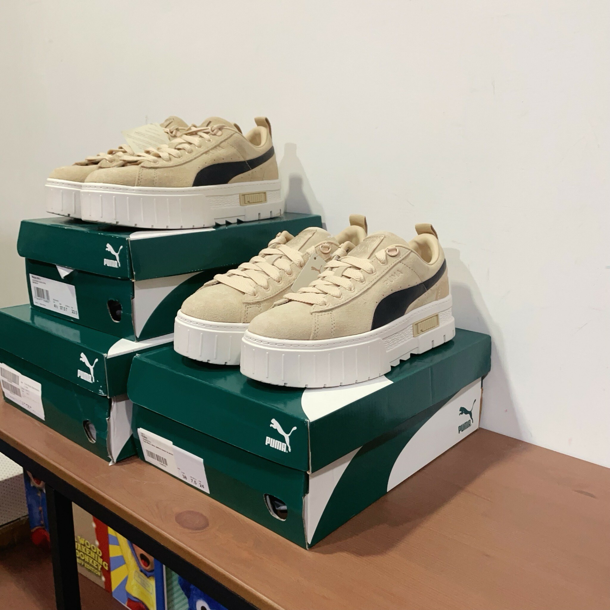 PUMA Mayze 焦糖奶茶 蔡依林 奶茶色 卡其 增高 厚底 38165201