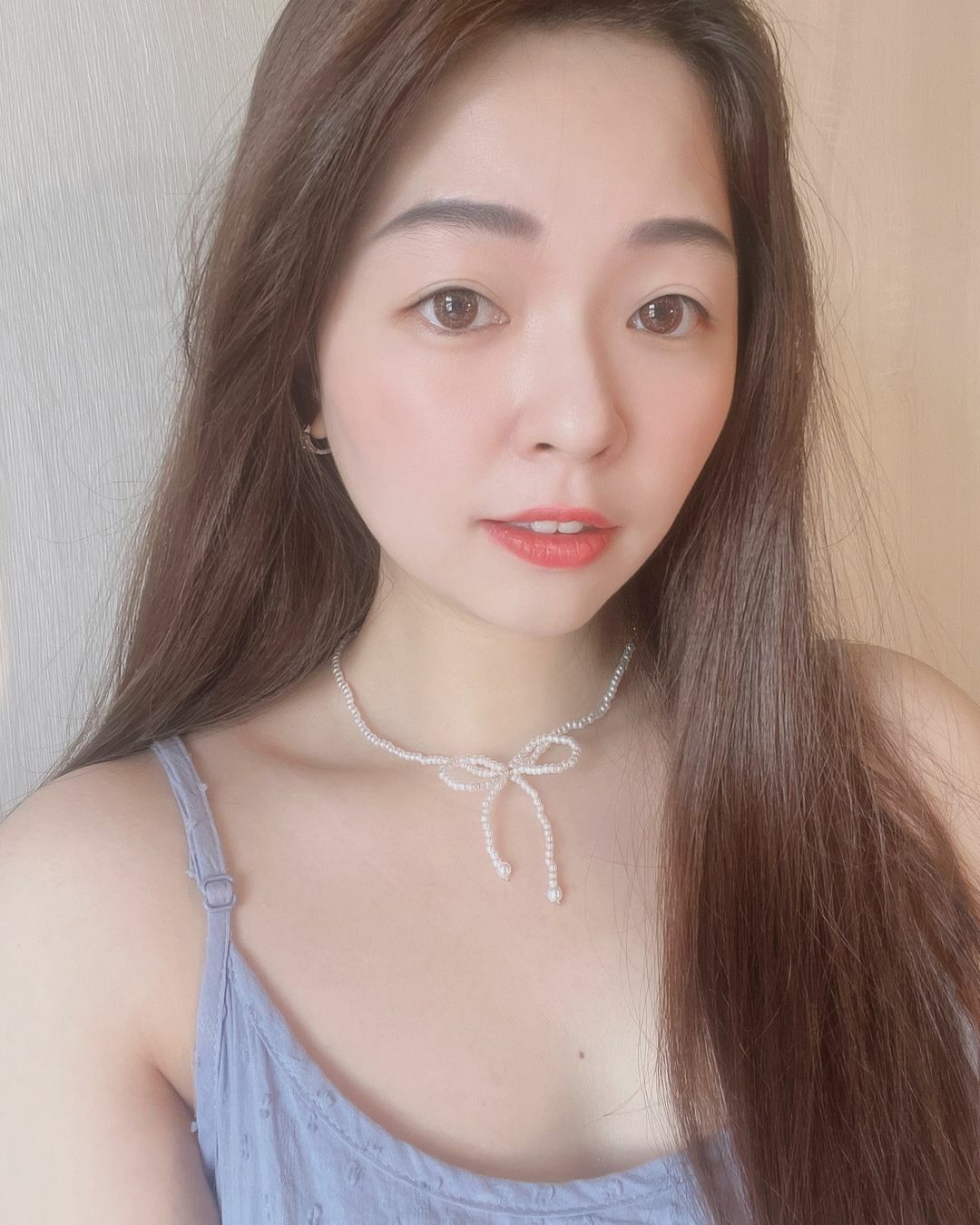 迷人可愛的珍珠蝴蝶結項鍊