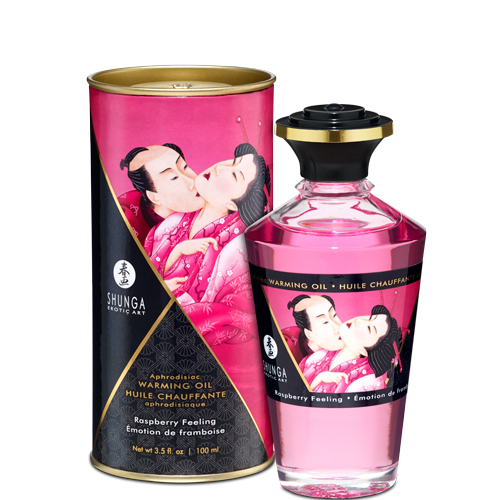 SHUNGA 性感覆盆子熱感按摩油 100ml
