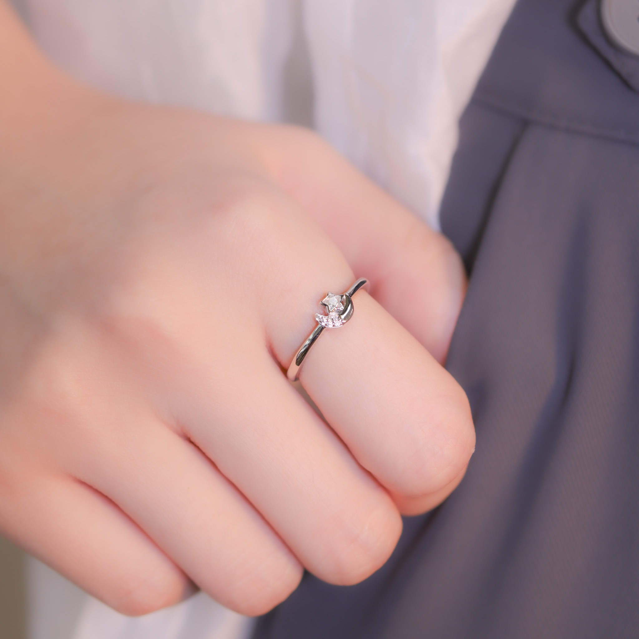 | 925 Silver・White Gold・Rose Gold | Daily Hug Ring （Silver / Rose Gold） | RI0698 |