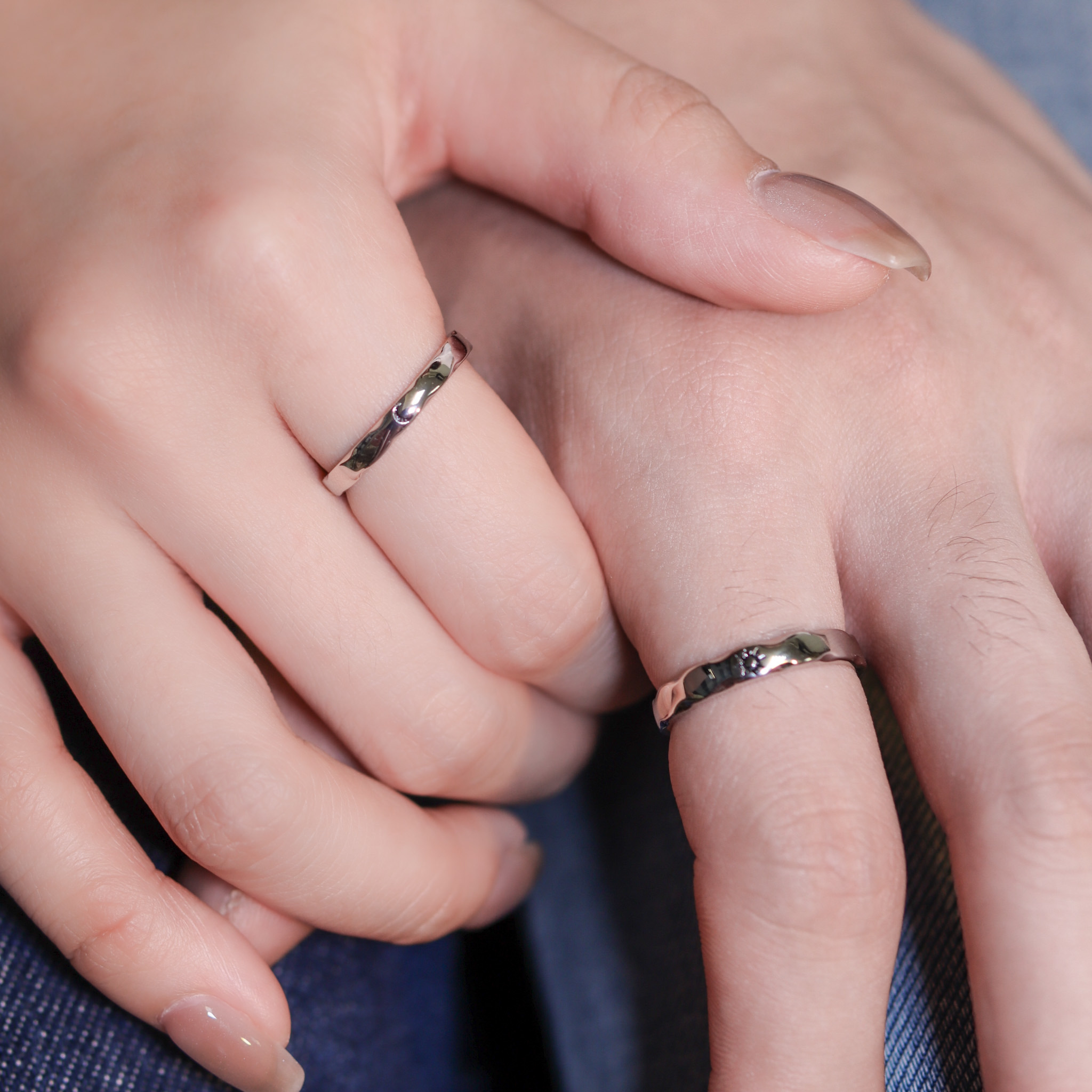 | 925純銀 | 朝夕相見情侶戒指 （男款/女款) | RI0710 |