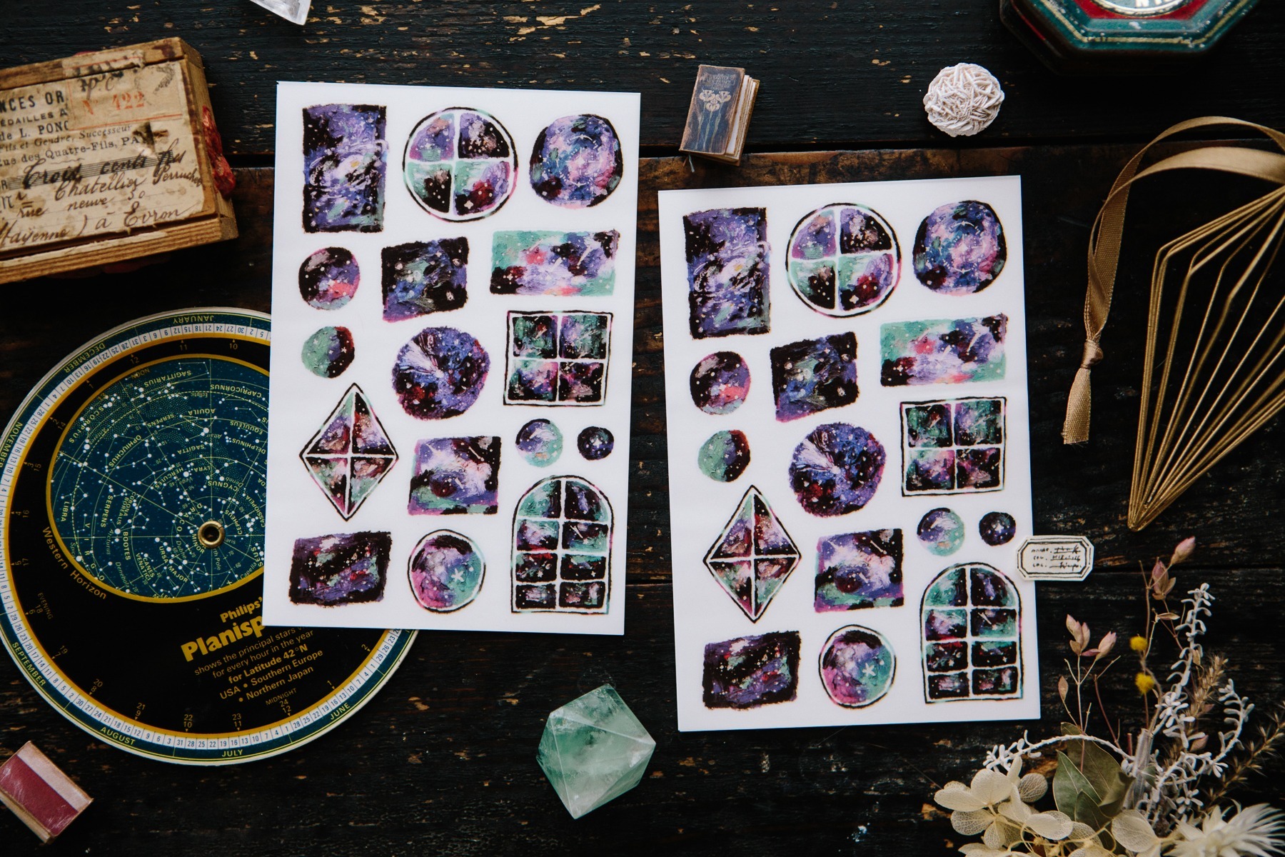 Ours Transfer Stickers - Colorful Night