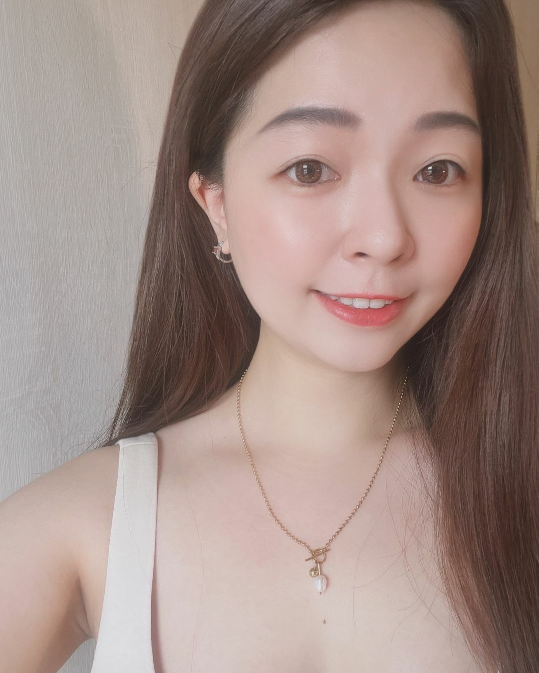 巴洛克珍珠OT扣醫療鋼項鍊