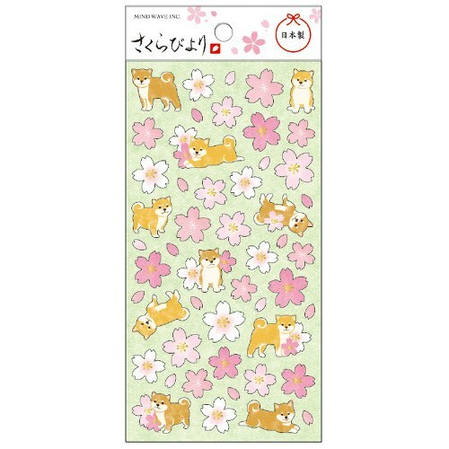 Mindwave Sticker Sheet - Shiba Inu Sakura
