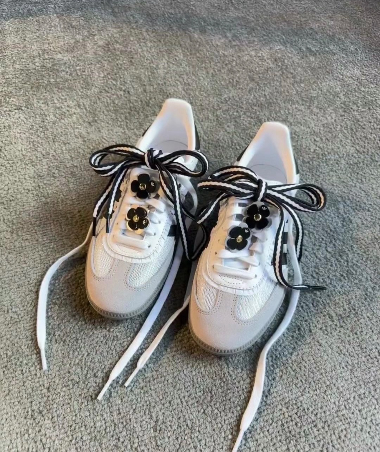 Adidas Originals SAMBA OG 白絲 (女款)