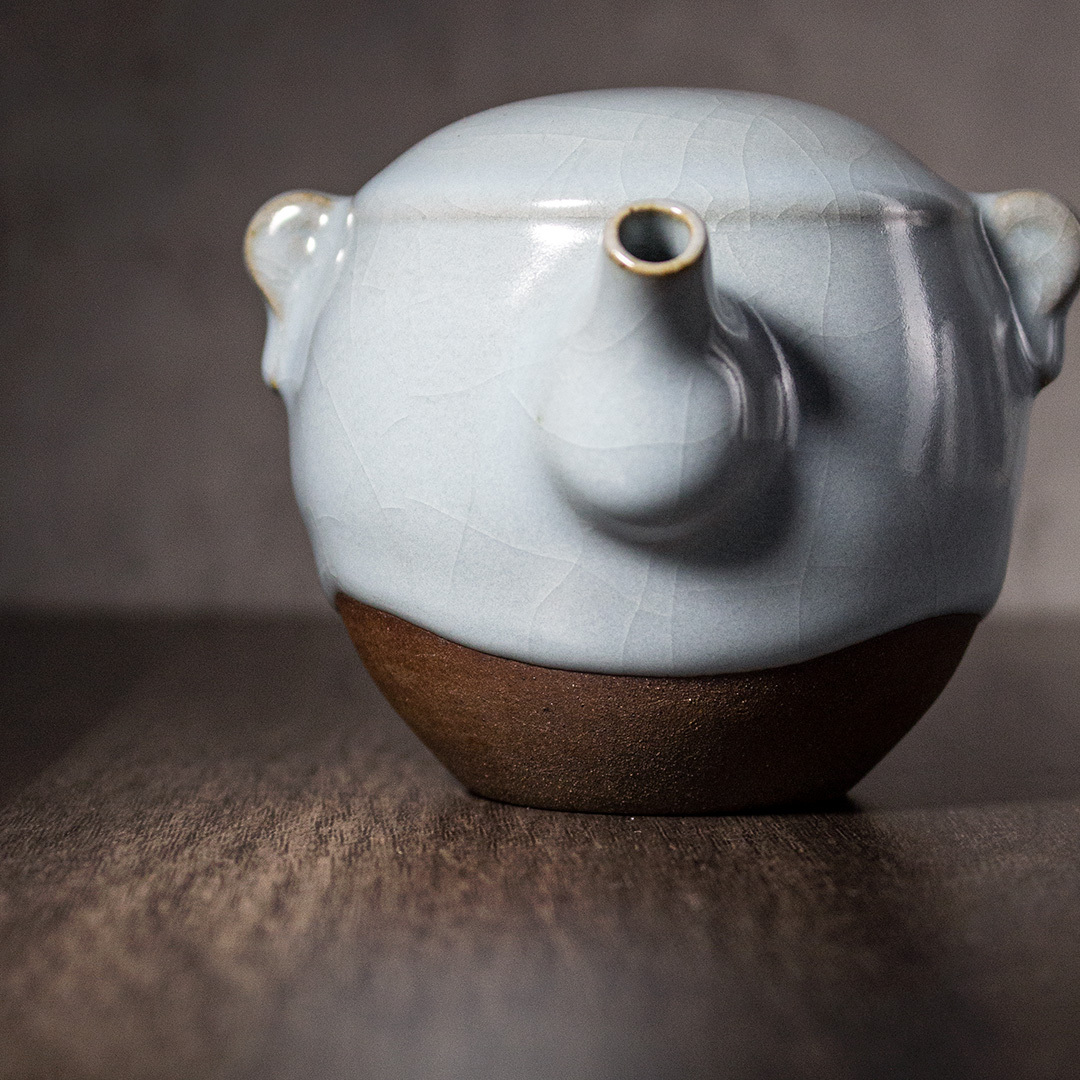 青瓷圓悠雙耳茶海