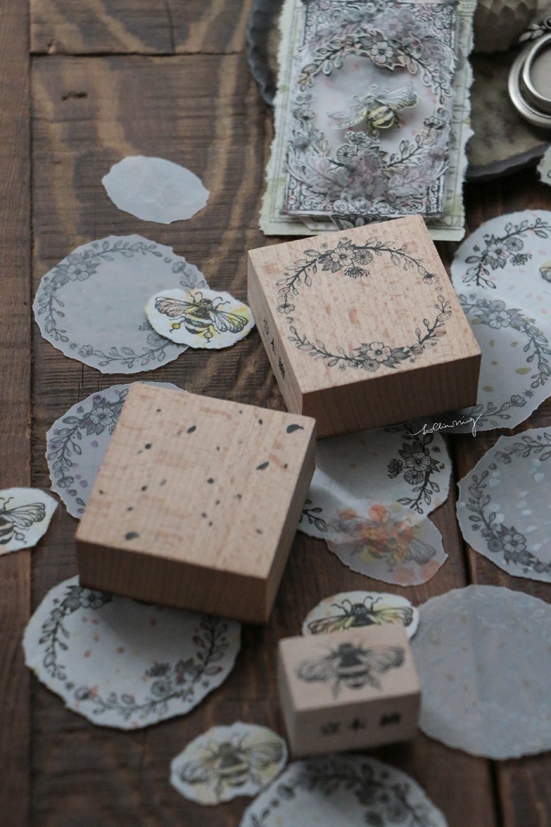 Lin Chia Ning Rubber Stamp - Floral Buzz