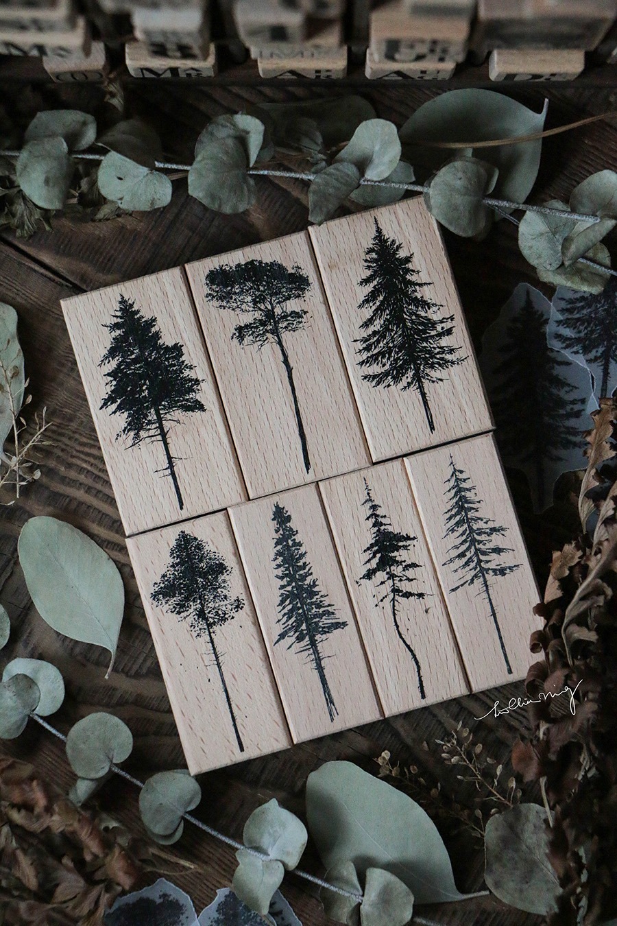 Lin Chia Ning Rubber Stamp - Forest rubber stamps Vol. 1