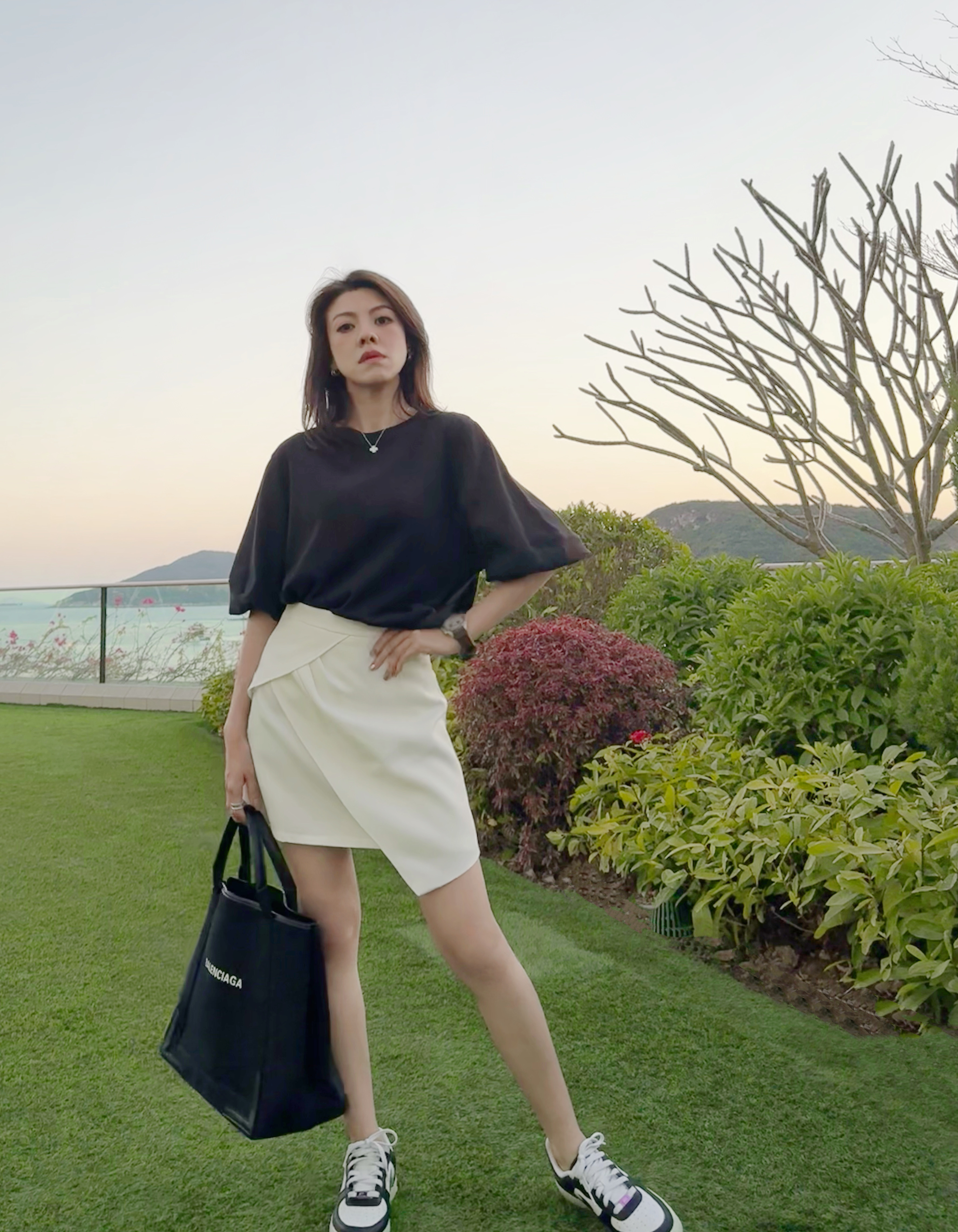 Drape Front Wrap Mini Skirt_SK225L32