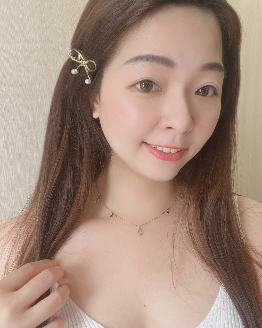 水滴鑽精緻明亮醫療鋼項鍊