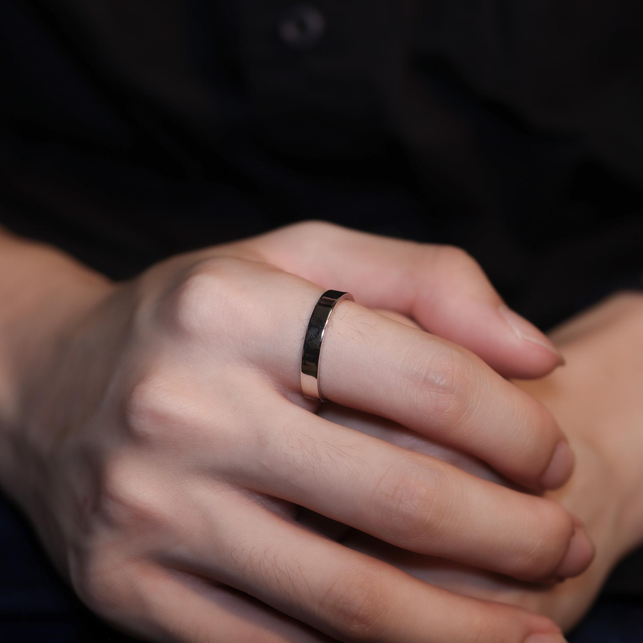 | 925 Silver・ White Gold | Minimal Ring  | RI0665 |