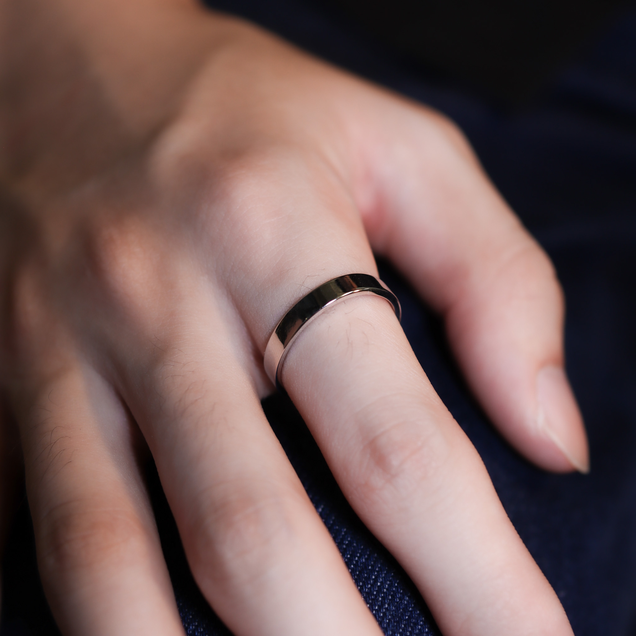 | 925 Silver・ White Gold | Minimal Ring  | RI0665 |