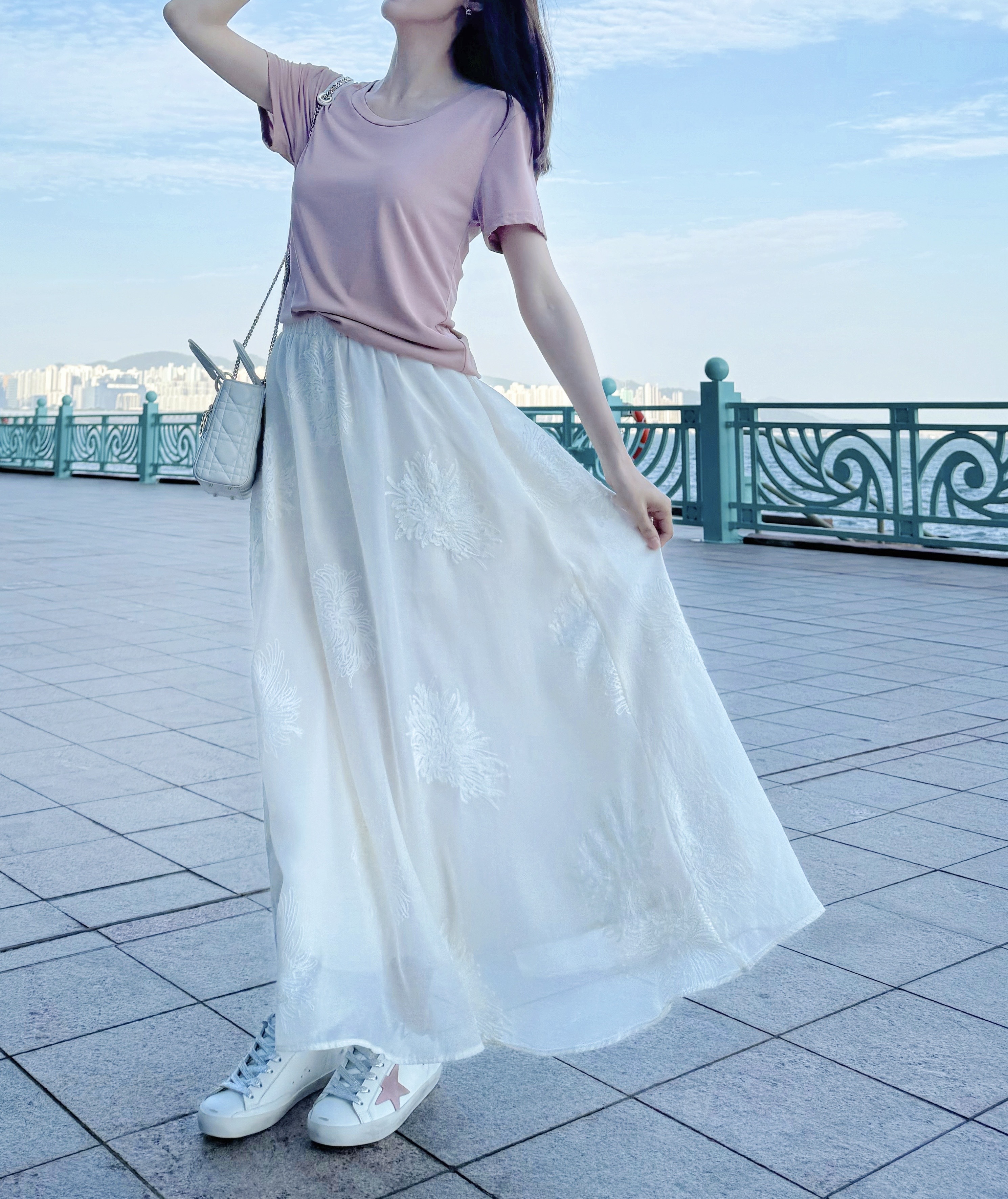 Embroidered Silk-Blend Maxi Skirt_SK245L09