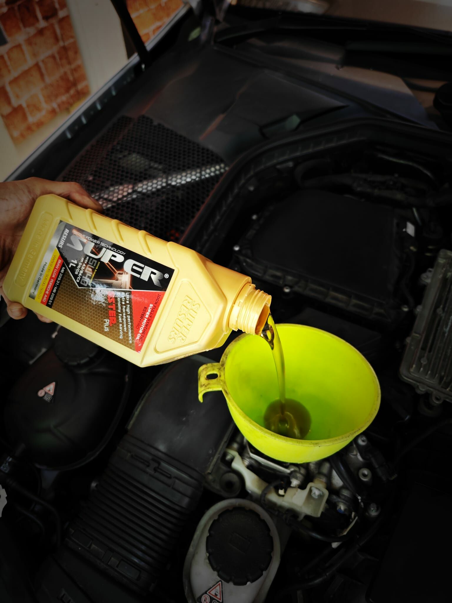 SUPERNANO mercedes-benz AMG C43 v6 engine 引擎修復劑 引擎機油 偈油 換油套餐 MS Tuning 觀塘 REMAP 汽車保養