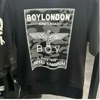 [S] BOYLONDON KINGS ROAD BOY EAGLE UNITED KINGDOM SINCE 1976 PRINT T-SHIRT,BLACK/WHITE, B71TPTL10F89 (SBB398)