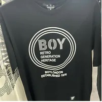 [S] BOYLONDON BOY RETRO GENERATION HERITAGE PRINT T-SHIRT,BLACK/WHITE, B83TL1107U89 (SBB399)