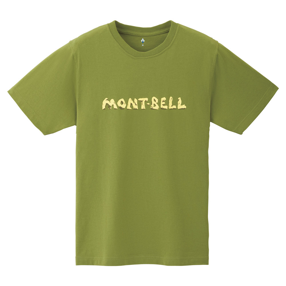 【特價款】日本montbell: 純棉Pear Skin Cotton T mont-bell Logo Iwa