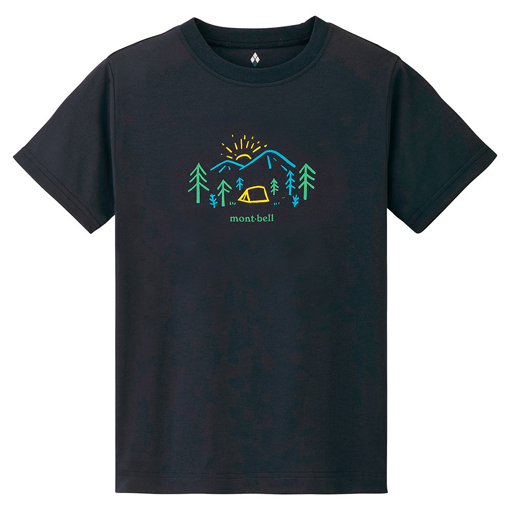 日本mont-bell: 純棉 Cotton T Kid's Yama No Asa 130-160