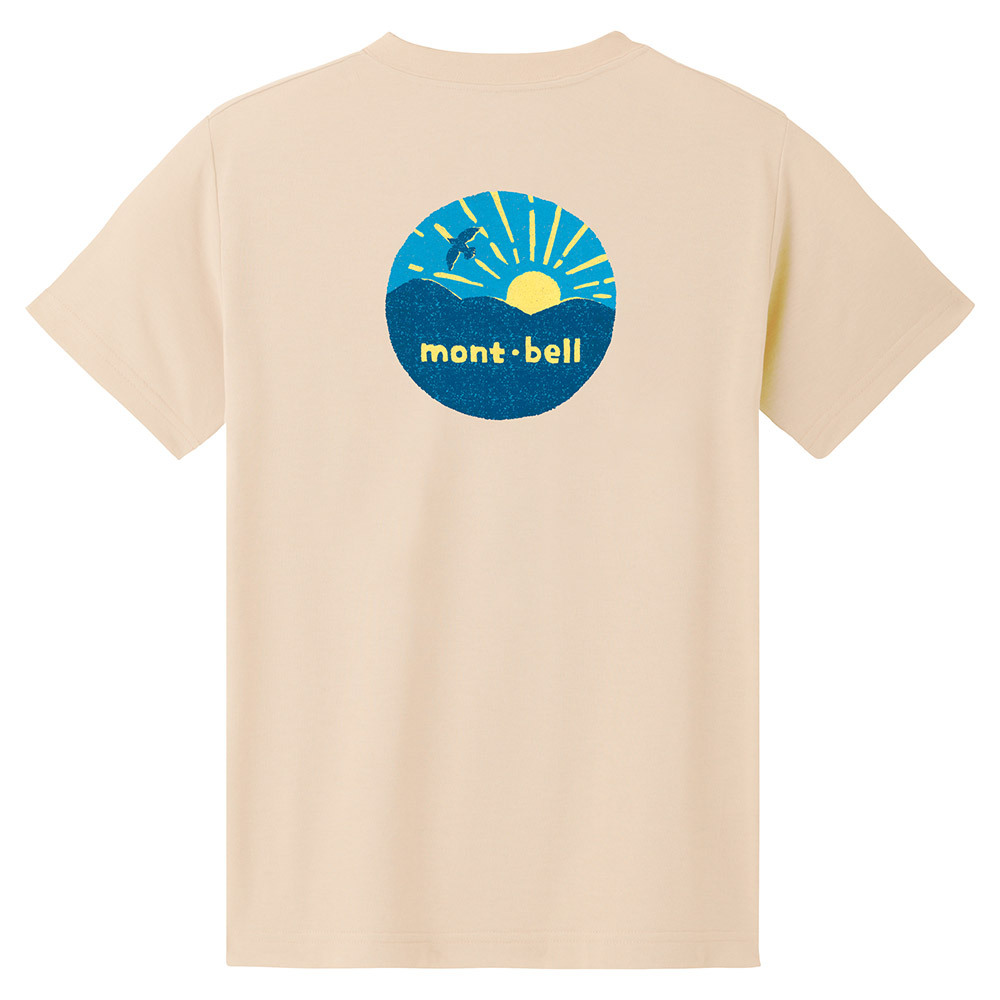 日本mont-bell: 純棉 Cotton T Kid's Bird at Sunrise 130 - 160